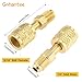 R410A Straight Swivel Adapter, R410A Mini Split Adapter 1/4‘’ SAE Male 5/16‘’ SAE Female Quick Couplers Used for Mini Split System, HVAC Air Conditioners, Refrigeration Service Pack of 2