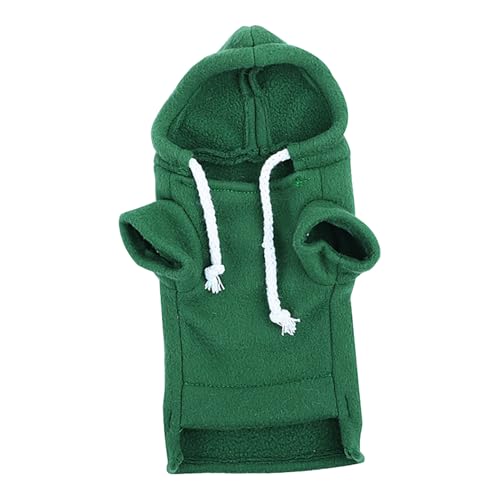 Sudadera con capucha para hurón y hámster ajustable en color gris 8