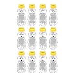 osos miel Hecho de material PP + PE de alta calidad, frasco exprimidor de condimentos que no emite toxinas o sabor plástico en su comida.