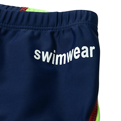 Boys Jammer Swimsuit Quick Dry Elastic Colorblock Swim Trunk Sun Protection Compression Surfing Swimwear 6-8 Years #TOP2