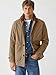 Runcati Mens Lightweight Jackets Button Down Casual Cotton Barn Jacket Vintage Military Fall Outwear with Pockets Khaki