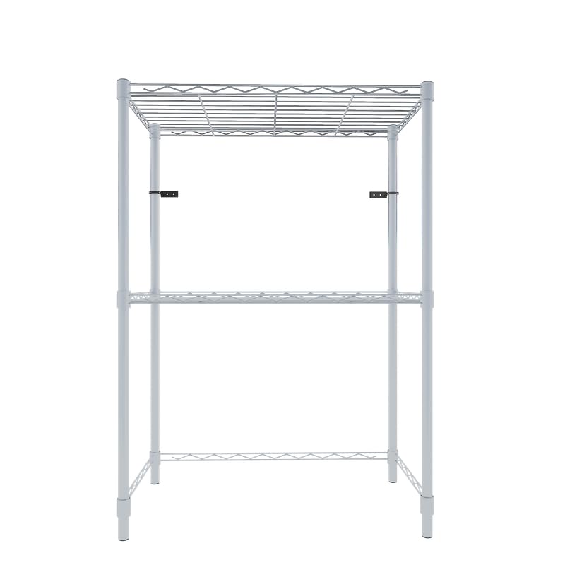 Image of 2-Shelves Microwave Large Heavy Duty Steel Storage Rack | Multipurpose Shelving Unit for Kitchen, Home & Utility