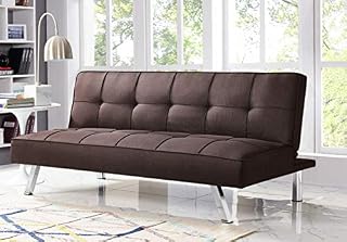 Serta RNE-3S-JV-SET Rane Collection Convertible Sofa, L66.1 x W33.1 x H29.5, Java