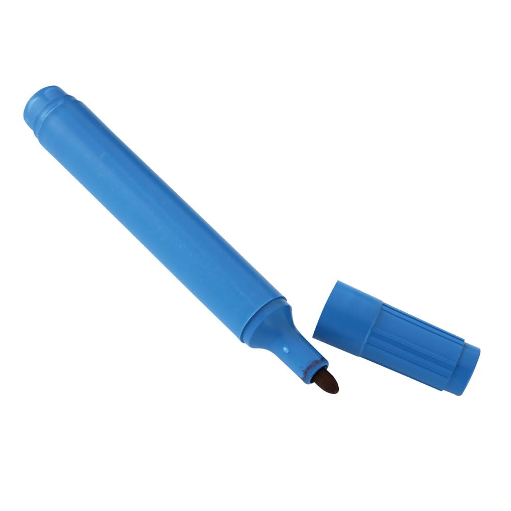 FRANZ MENSCH 10 Stück Hygostar Abwaschbarer Marker | detektierbar, blau, Schriftfarbe: schwarz, Abwaschbarer Marker, Whiteboard Stifte,