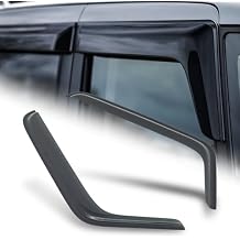 M-AUTO Window Visors Rain/Sun Guards Compatible with 07-17 Jeep Wrangler 2-Dr, Tape-On Car Window Deflectors, 2PCS