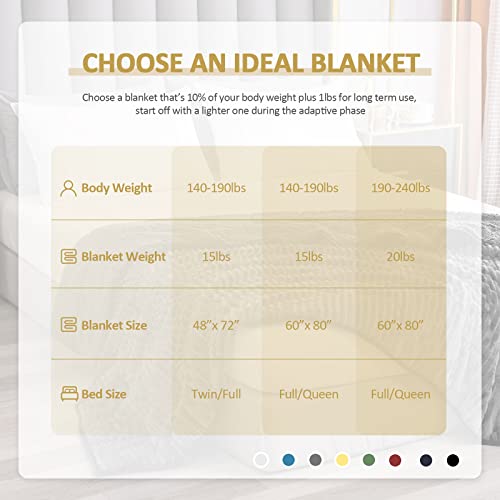 Uttermara Weighted Blanket 15 Lbs Queen Size For Adults, Soft Cozy Heavy Blanket For Couch Bed, Solid Ribbed Striped Fluffy Plush Fleece Thick Bed Blanket With Warm Sherpa Reverse, 60"X80", Dark Grey #TOP4
