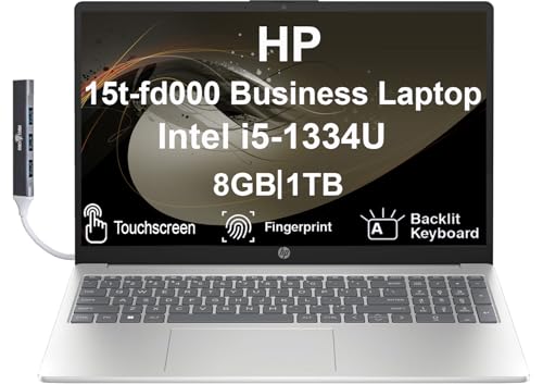 HP 15t-fd000 �r�W�l�X�m�[�g�p�\�R�� 15.6�C���` IPS Touch FHD �f�B�X�v���C (Intel i5-1334U�A8GB RAM�A1TB PCIe SSD�AIntel UHD�O���t�B�b�N�X�A�o�b�N���C�gKYB�A�w��AWiFi 6�A