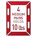 Command 10 lb Medium Picture Hanging Strips 16 Pairs (32 Command Strips), Damage-Free Hanging Picture Hangers, No Tools Wall Hanger for Home Decor, White Adhesive