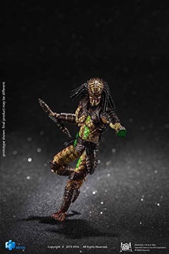Hiya Toys Predator 2: Battle Damage City Hunter Predator 1: 18 Scale Action Figure #TOP3
