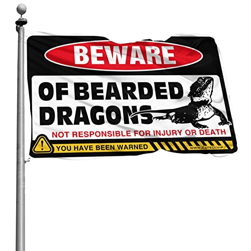 Drapeau de campagne humour dragon barbu pour personnaliser votre dortoir étudiant