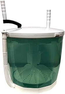 AIMCAE Mini Lave-Linge et sèche-Linge 2 en 1, laveuse/sécheuse Non électrique à manivelle Portable pour Le Camping, Peut contenir jusqu'à 2 kg,Vert