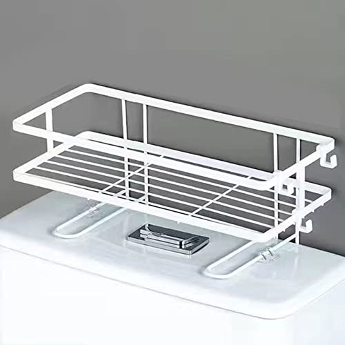 RASTKY Estante De Almacenamiento sobre El Inodoro - Estante para Inodoro Engrosamiento Instalación De Clavos De Gran Capacidad Hierro sobre El Baño del - Rejilla para El Baño sobre El (Blanco de una