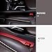 KIFIDAN 2PCS Car Seat Gap Filler,Flexible Seat Gap Organizer Between Seats for Tightly Filling Seat Gaps,Universal Car Side Seat Gap Filler Interior Car Accessories for Women & Men (Red)