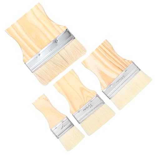 Thinp 4Pcs Flat Paddle Paint Brush,Wide Paint Brush Large Acrylic ...