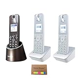 パナソニック対応 VE-GDS18DL-T 純正品 増設子機2台セット コードレス電話機 迷惑防止機能搭載 子機増設セットVE-GDS18DL-T＋KX-FKD405-S 子機3台セット デジタルコードレス電話機 子機合計3台 【子機増設設定済】 オリジナル付箋付き