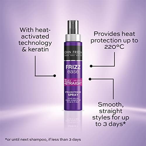 John Frieda Frizz-Ease 3-Day Straight Semi-Permanent Styling Spray, 100ml