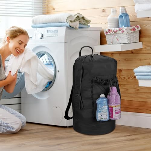 Almacenamiento impermeable con bolsa de lavandería grande para vestidos de dormitorio y camping 6
