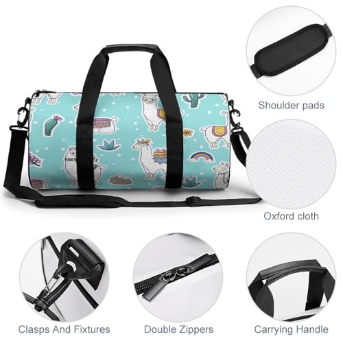 Duffel bag cactus et alpaga 45cm pour ne plus manquer d'espace