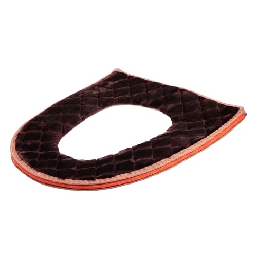 Baluue Almohadilla de Asiento WC de Grueso y Cálido Cubierta Acolchada para Baño Fácil de Lavar y Reutilizable Compatible con Asientos Redondos y Cuadrados