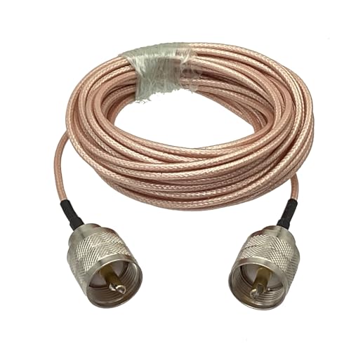 Câble RG316 UHF mâle PL259 cavalier pigtail coaxial 15M pour antenne et radio