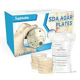 Sabouraud Dextrose Agar (SDA) Plates - 10 Prepoured Dishes for Clean Environment Monitoring & Educational Use