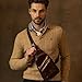 Time Resistance Leather Crossbody Bag - Black Sling, Messenger Bag for Men and Women - Handmade Shoulder Backpack (Brown)