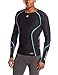 SKINS Men's A200 Thermal Long Sleeve Compression Top with Round Neck
