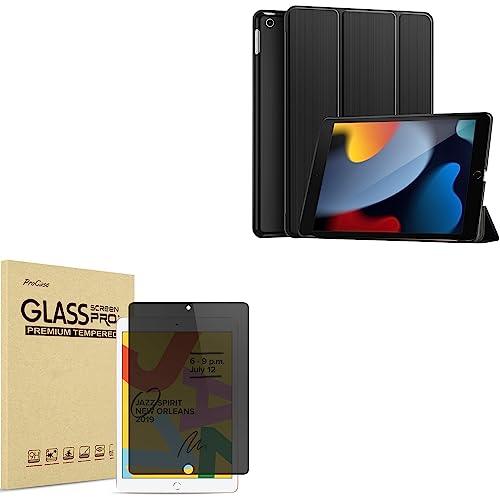 ProCase iPad 10.2 9th 2021/ 8th 2020/ 7th 2019 Slim Case iPad 10.2 2021 9th/ 2020 8th/ 2019 7th Gen Privacy Screen Protector