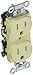Receptacle,Duplex,15A,5-15R,125V,Ivory