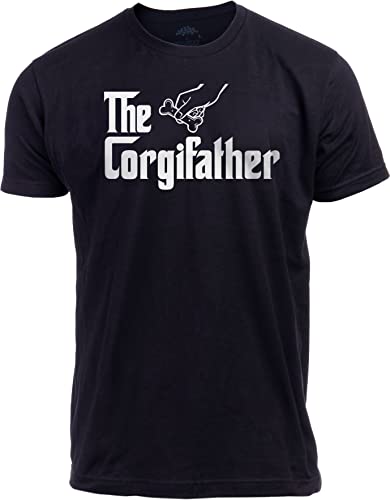 The Corgifather Pembroke Welsh Corgi Dad T-Shirt Men L