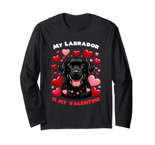 Black Labrador Love: Il mio laboratorio è il mio compagno di San Valentino Maglia a Manica