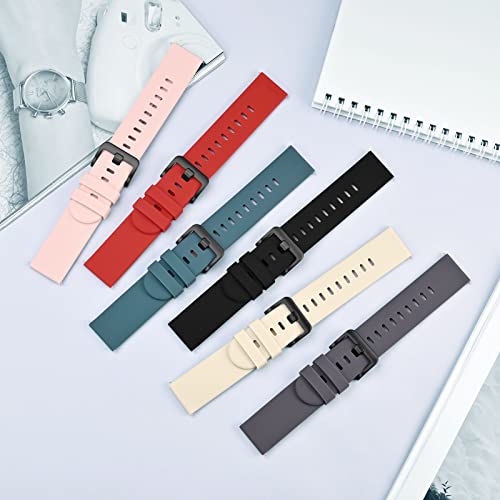 BISONSTRAP Silicone Watch Bands, Slim Watch Straps with Quick Release, 22mm, Black with Black Buckle by BISONSTRAP - Used condition - Image 7