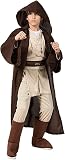 Kids Boys Jedi Costume Robe Tunic Cloak Cosplay Outfit (Brown, X-Large)