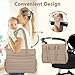 IBFUN Diaper Bag Tote for Baby, Large Baby Bag for Mom 4Pcs with Waterproof Changing Pad Pacifier Case, Hospital Mommy Bags