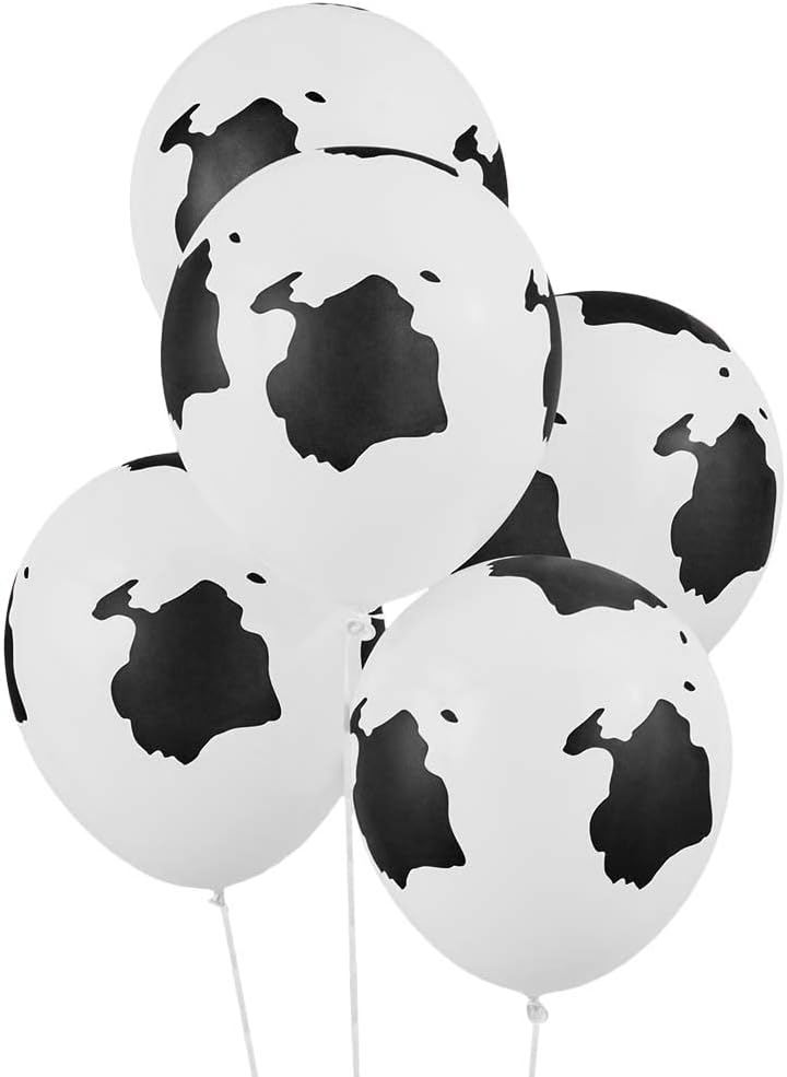 xo, Fetti Cow Print Latex Balloons - 25 pk, 12" | Bachelorette Party Decorations, Last Rodeo, Bridal Shower, Birthday Party, Baby Shower