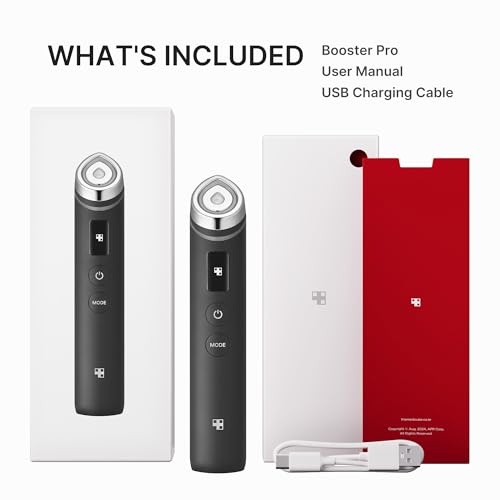 medicube Age R Booster Pro 6 in 1 Massagegerät aus echtem Glas. gläserne Haut. koreanische Hautpflege. Schwarz