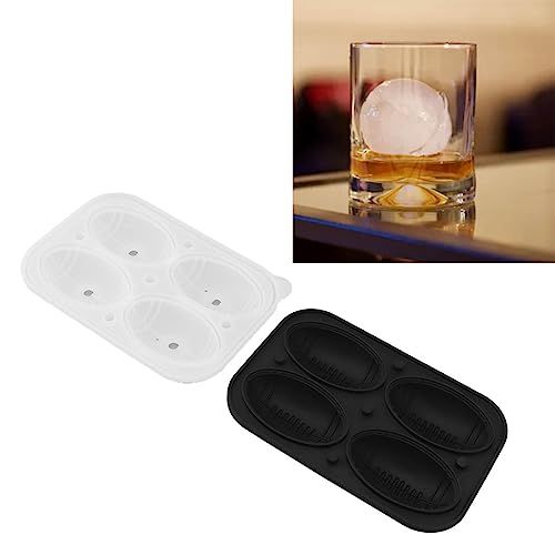 Molde de silicona para hielo, 2 piezas, esfera lenta miniatura 5