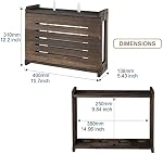 Support mural du Routeur en bois WiFi Boîte de stockage Router Couverture de câble Modem Power Strip organisé Gestion de câble Hider Need Assemblage 14.9 * 9.8 * 5.4 dans (L* H) * W)