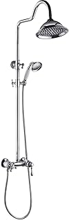 Essebagno Columna de ducha Leeds 2 retro cromada con mezclador mecánico