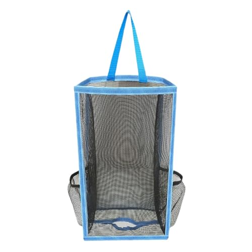 Distributeur de sac à ordures, sac poubelle en filet - Distributeur de sacs poubelle en maille, distributeur de rangement suspendu en filet pour cuisine domestique pour garage