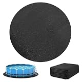 SKIKHN Base de Piscina Redonda,12ft/366cm Lona De Suelo para Piscina,Tapiz...