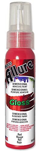E6000 Eclectic Allure Gloss Red Dimensional Adhesive for Craft Projects, Fabric Decorating, Multi Surface 3D Glue Paint 59ml