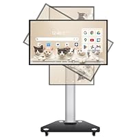 JAV Smart Board Interaktives Whiteboard 55 Zoll 4K Google EDLA Zertifiziert Drehbares Smart Screen Android 14 Elektronisches Whiteboard für Live Streaming Büro Klassenzimmer (Inklusive Wandhalterung)