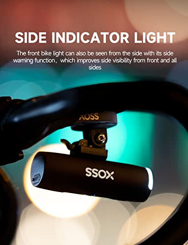 Xoss Xl-800 Bike Headlight, 800 Lumens Usb-C Rechargeable Bicycle Lights For Night Riding, Waterproof Led Road Bike Light With 5 Modes, Front Light Easy To Install #TOP4