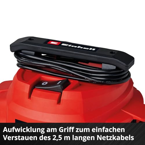 Einhell TC-VC 1812/1 S 2342500, Nass-Trockensauger, Rot, schwarz, Silber, 1250 W