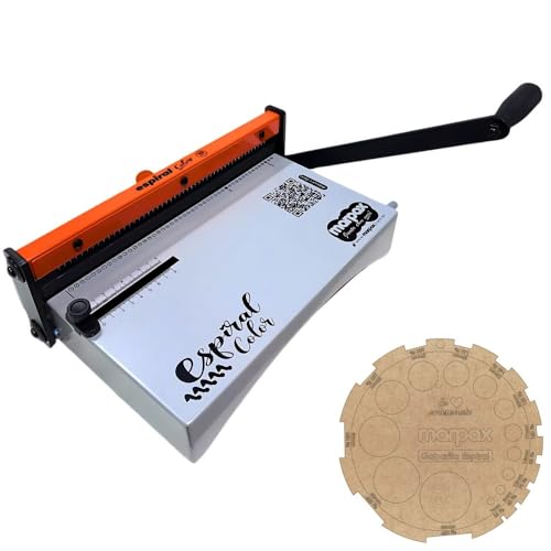 Encadernadora Espiral Color Laranja Manual A4 Marpax 10Fls