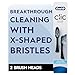 Oral-B Clic Toothbrush replacement heads, 2 count toothbrushes, black refill brush heads