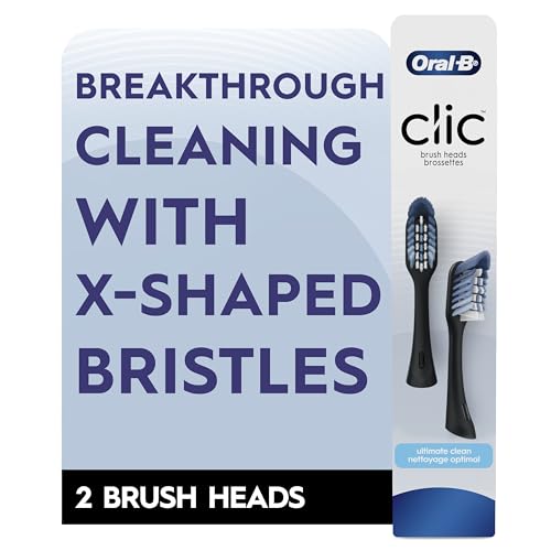 Oral-B Clic Toothbrush Replacement Heads, 2 Count toothbrushes, Black Refill Brush Heads - image 7