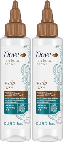 Dove Amplified Textures Leave-on Treatment: Hydrating Scalp Tonic and Moisturizing Hair Treatment for Dry Scalp, 3.2 oz (Pack of 2)