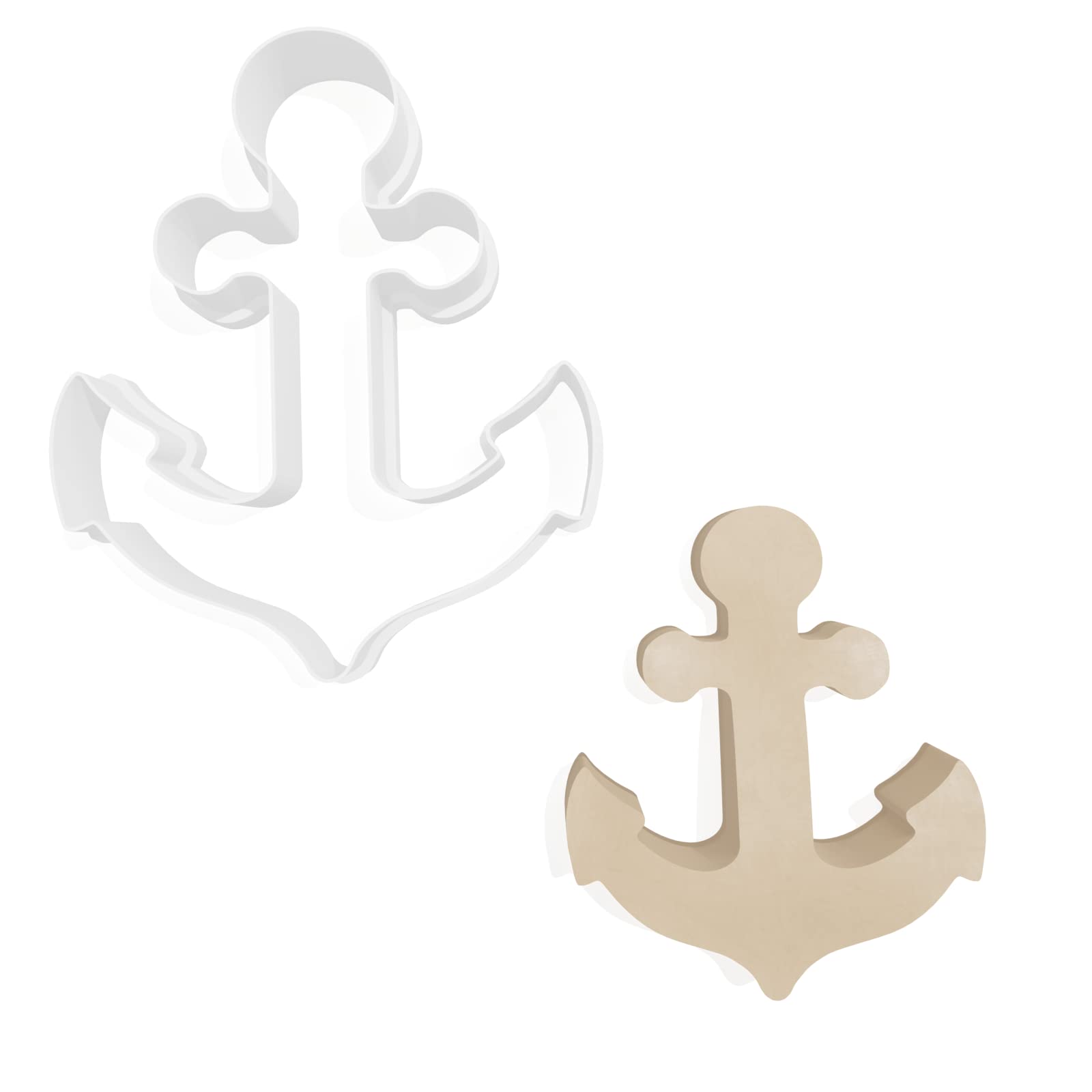 Ship Anchor Cookie Cutter - 3 Sizes — image 1